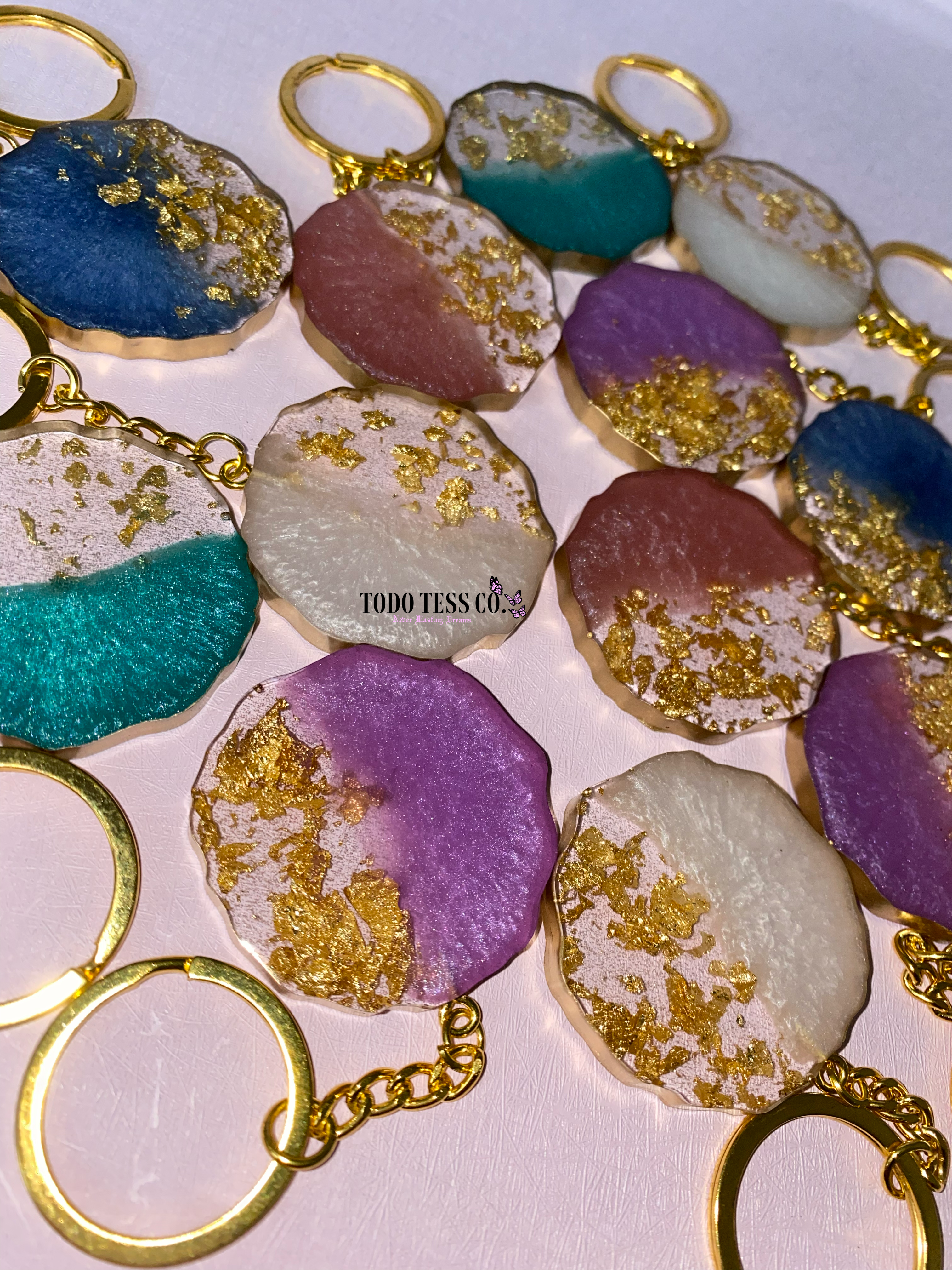 Geode Keychains